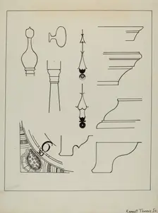 Grandfather Clock, c. 1936. Creator: Ernest A Towers Jr