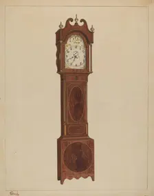 Grandfather Clock, c. 1937. Creator: Nicholas Gorid