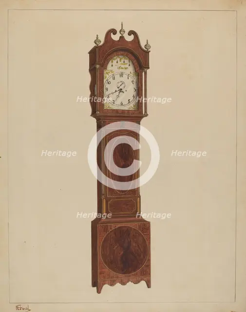 Grandfather Clock, c. 1937. Creator: Nicholas Gorid.