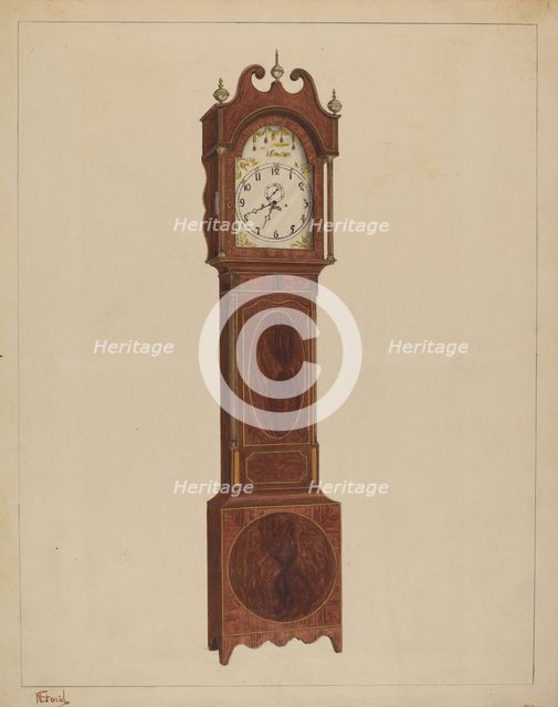 Grandfather Clock, c. 1937. Creator: Nicholas Gorid.