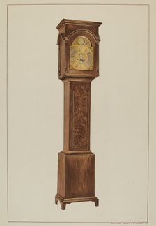 Grandfather Clock, c. 1938. Creator: Ernest A Towers Jr