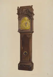 Grandfather Clock, c. 1939. Creator: Amos C. Brinton
