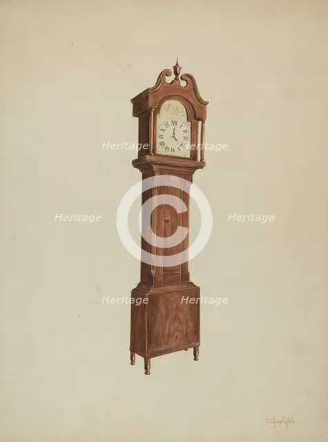 Grandfather Clock, c. 1940. Creator: Cornelius Christoffels.