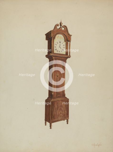 Grandfather Clock, c. 1940. Creator: Cornelius Christoffels.