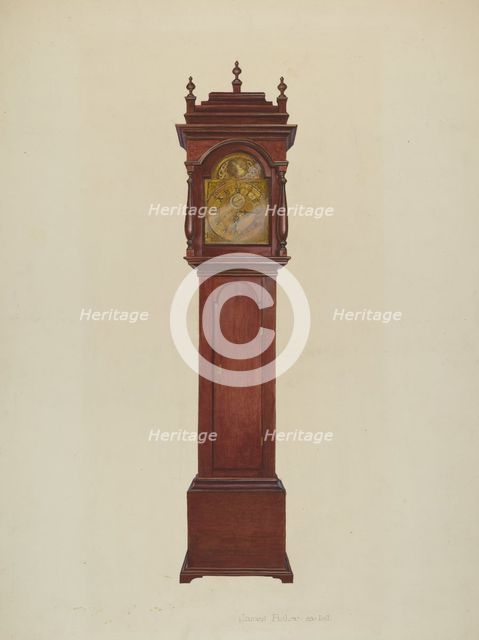 Grandfather Clock, c. 1942. Creator: James Fisher.