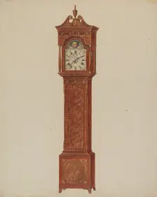 Grandfather Clock (Timepiece), c. 1937. Creator: Francis Law Durand