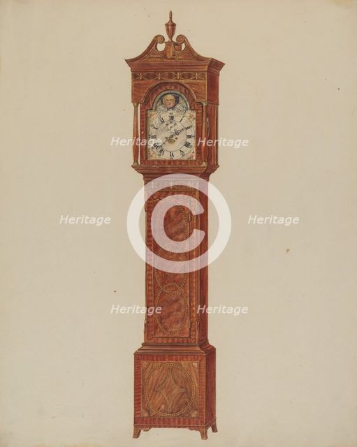 Grandfather Clock (Timepiece), c. 1937. Creator: Francis Law Durand.