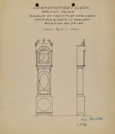 Grandfather's Clock, 1935/1942. Creator: J.F. Rust