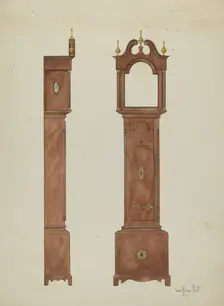 Grandfather's Clock, 1936. Creator: Geoffrey Holt