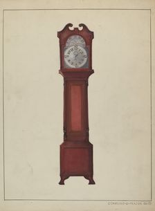 Grandfather's Clock, c. 1936. Creator: Cornelius Frazier
