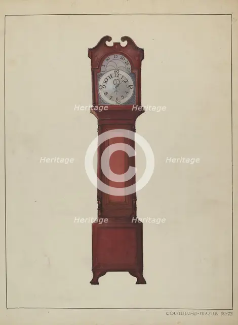 Grandfather's Clock, c. 1936. Creator: Cornelius Frazier.