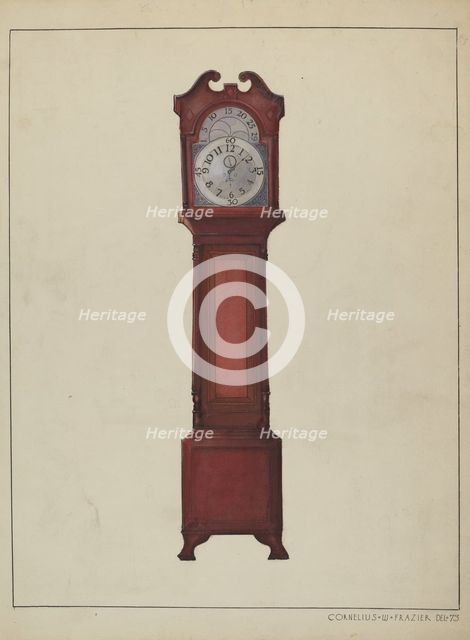 Grandfather's Clock, c. 1936. Creator: Cornelius Frazier.
