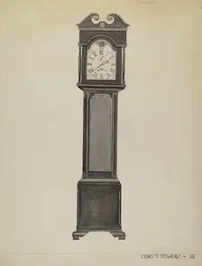 Grandfather's Clock, c. 1936. Creator: Ernest A Towers Jr