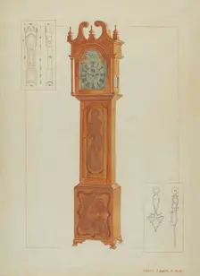 Grandfather's Clock, c. 1936. Creator: Ernest A Towers Jr