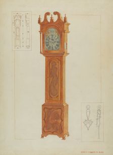 Grandfather's Clock, c. 1936. Creator: Ernest A Towers Jr