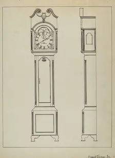 Grandfather's Clock, c. 1936. Creator: Ernest A Towers Jr