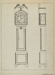 Grandfather's Clock, c. 1936. Creator: Ernest A Towers Jr