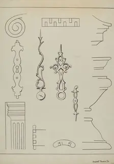 Grandfather's Clock, c. 1936. Creator: Ernest A Towers Jr