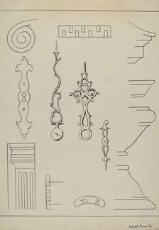 Grandfather's Clock, c. 1936. Creator: Ernest A Towers Jr
