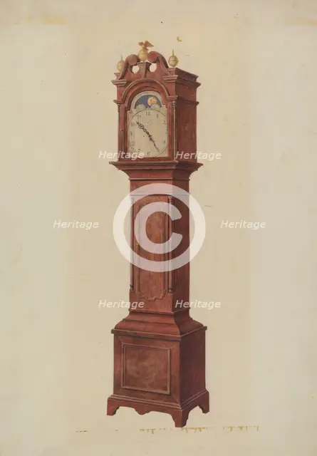 Grandfather's Clock, c. 1942. Creator: Ralph Morton.