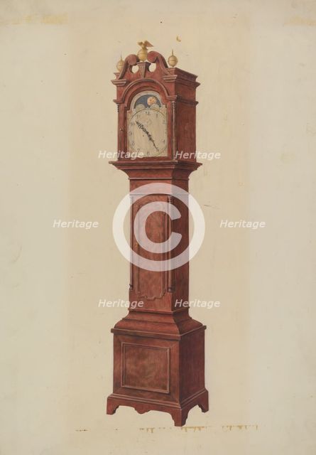 Grandfather's Clock, c. 1942. Creator: Ralph Morton.