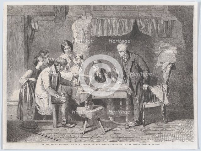 Grandfather's Portrait, from "Illustrated London News", January 4, 1862. Creator: William Luson Thomas.