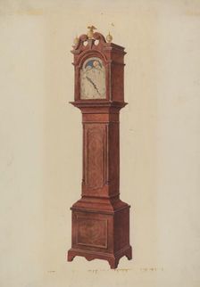 Grandfather's Clock, c. 1942. Creator: Ralph Morton