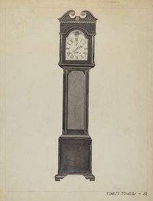 Grandfather's Clock, c. 1936. Creator: Ernest A Towers Jr