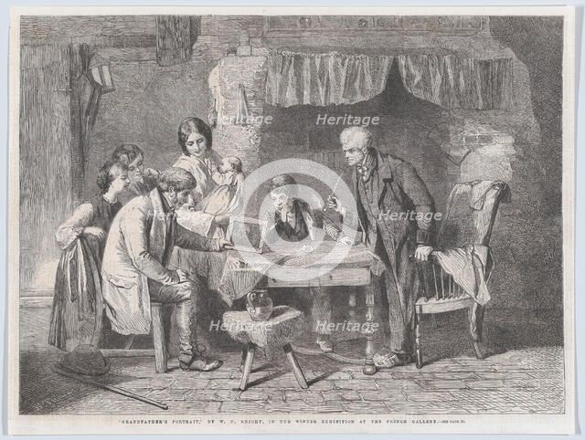 Grandfather's Portrait, from "Illustrated London News", January 4, 1862. Creator: William Luson Thomas.