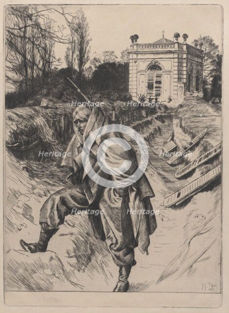 Grand'Garde (Souvenir of the Siege of Paris), 1878. Creator: James Tissot.