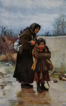 Grandmother and Grandchild 1880s, (1965). Creator: Ivan Ivanovic Tvoroznikov