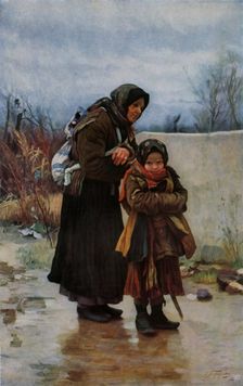Grandmother and Grandchild 1880s, (1965). Creator: Ivan Ivanovic Tvoroznikov