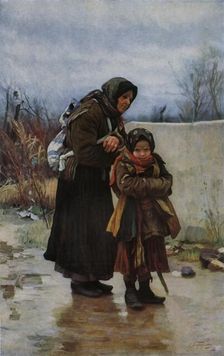 Grandmother and Grandchild 1880s, (1965). Creator: Ivan Ivanovic Tvoroznikov