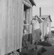 Grandmother and grandchild, Greenfield, Salinas Valley, California, 1939. Creator: Dorothea Lange