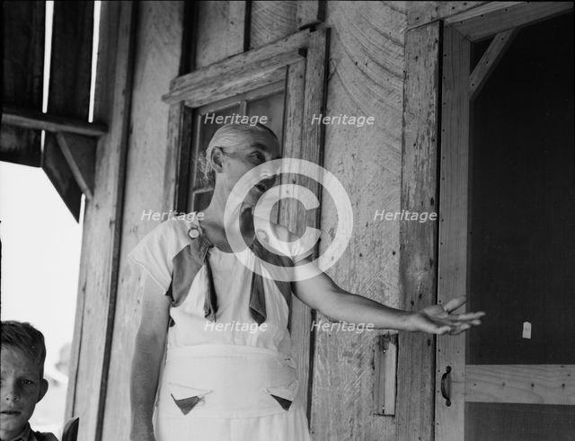 Grandmother of sharecropper family near Cleveland, Mississippi, 1937. Creator: Dorothea Lange.