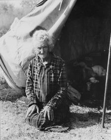 Grandmother of twenty-two children, from a farm in Oklahoma, 1936. Creator: Dorothea Lange