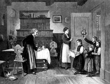 "Grandmother's Birthday", by Salentin, from a photograph by the Berlin Photographic Company, 1873. Creator: Unknown