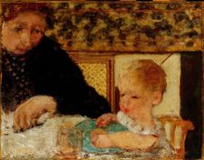 Grandmother with a Child, 1894. Creator: Bonnard, Pierre (1867-1947)