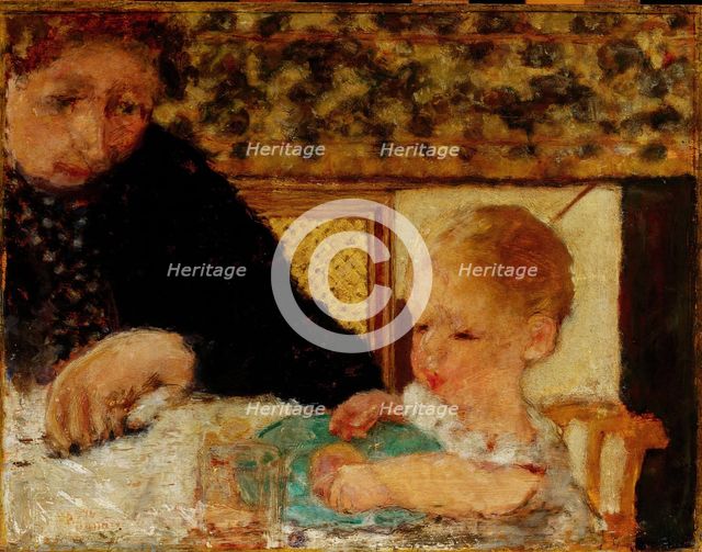 Grandmother with a Child, 1894. Creator: Bonnard, Pierre (1867-1947).