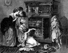 "Grandmother's Treasures", by W. Holyoake, 1873. Creator: Unknown