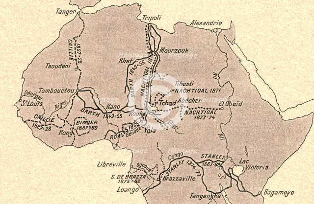 ''Grands itineraires africains; L'Ouest Africain', 1914. Creator: Unknown.