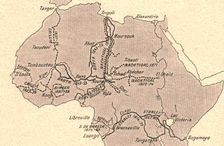 'Grands itineraires africains; L'Ouest Africain 1914. Creator: Unknown