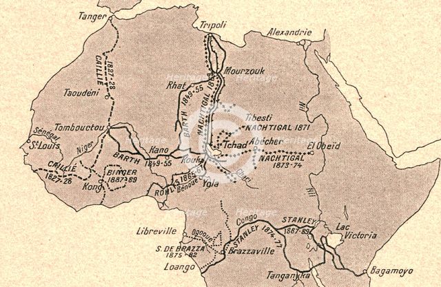 ''Grands itineraires africains; L'Ouest Africain', 1914. Creator: Unknown.