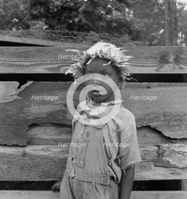 Grandson of Negro tenant whose father is in the penitentiary, Granville County, North Carolina, 1939 Creator: Dorothea Lange.
