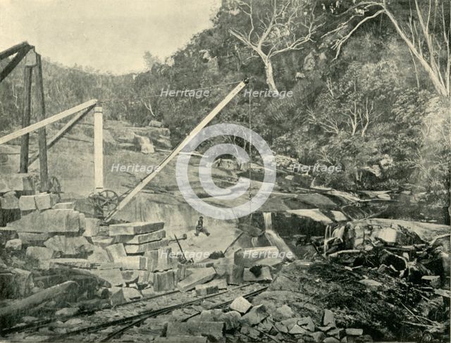 'Granite Quarries, Trawool, Victoria', 1901. Creator: Unknown.