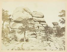 Granite Rock, Buford Station, Laramie Mountains, 1868/69. Creator: Andrew Joseph Russell