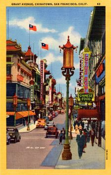 Grant Avenue, Chinatown, San Francisco, California, USA, 1947