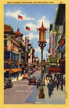 Grant Avenue, Chinatown, San Francisco, California, USA, 1947