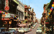 Grant Avenue, Chinatown, San Francisco, California, USA, 1957