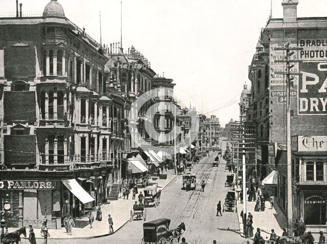 Grant Avenue looking north from Market Street, San Francisco, USA, 1895.  Creator: Unknown.